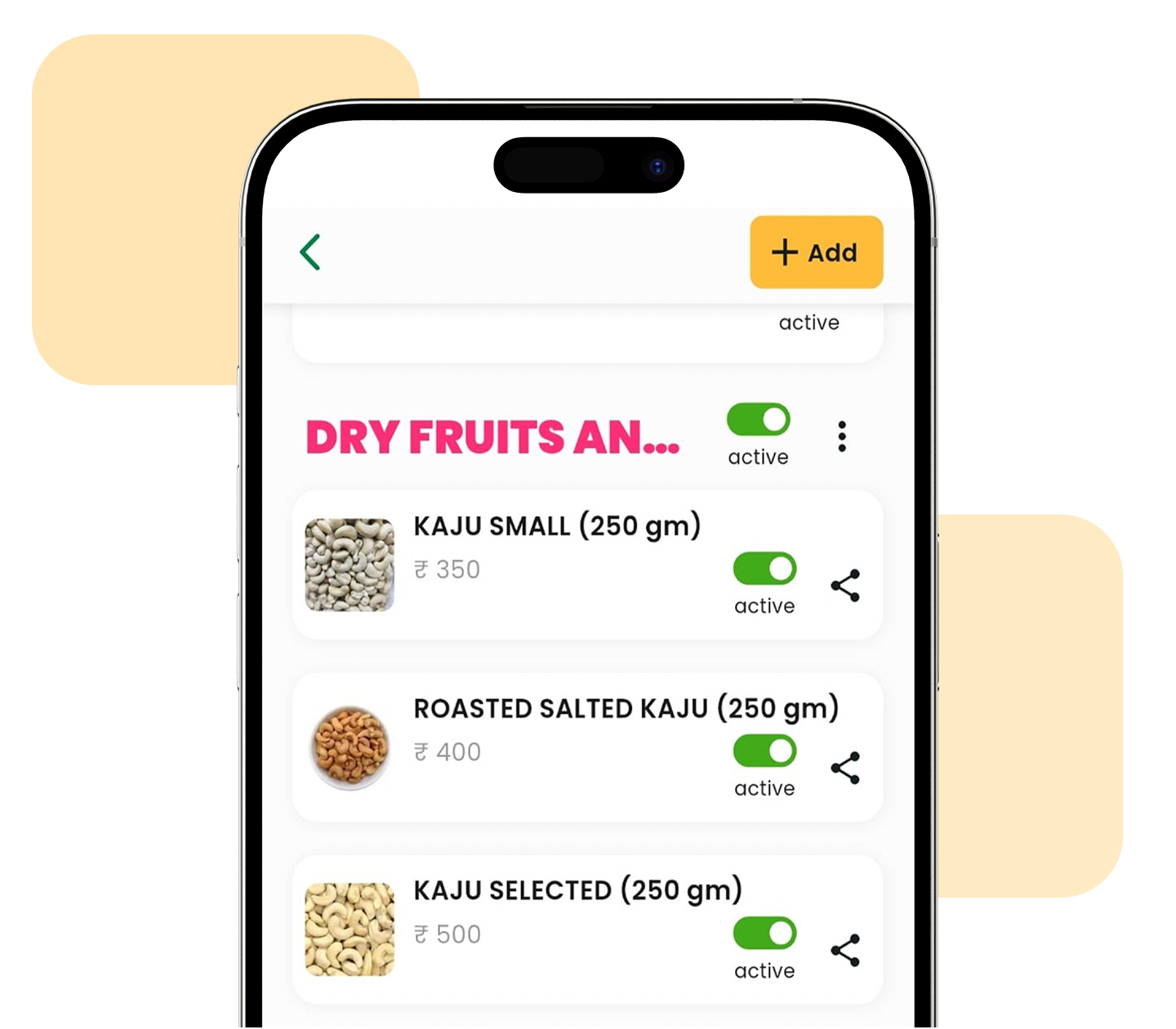 Product catalog interface
