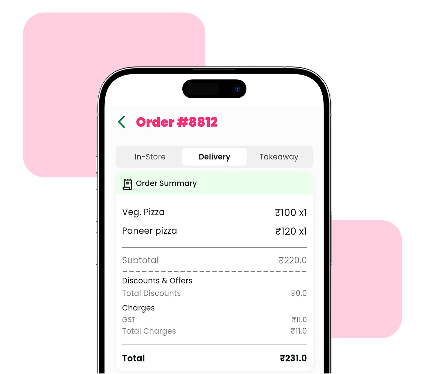 POS billing and invoicing interface